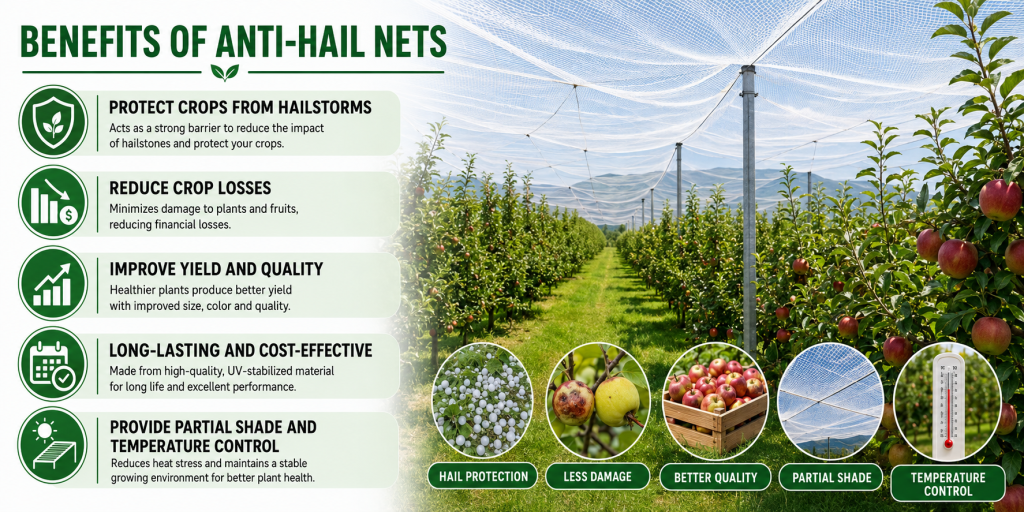 Benefits of Anti-Hail Nets