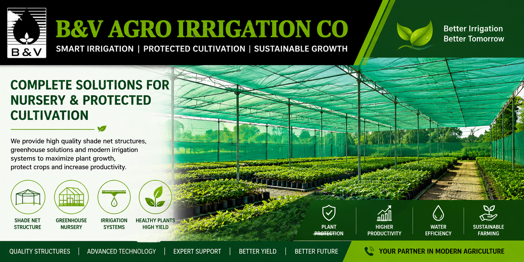 Sustainable irrigation solutions for growth